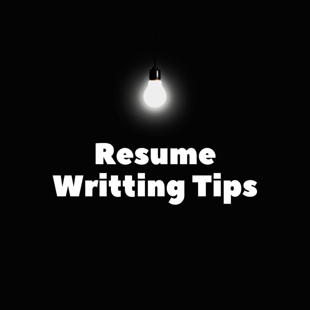 resume writing tips